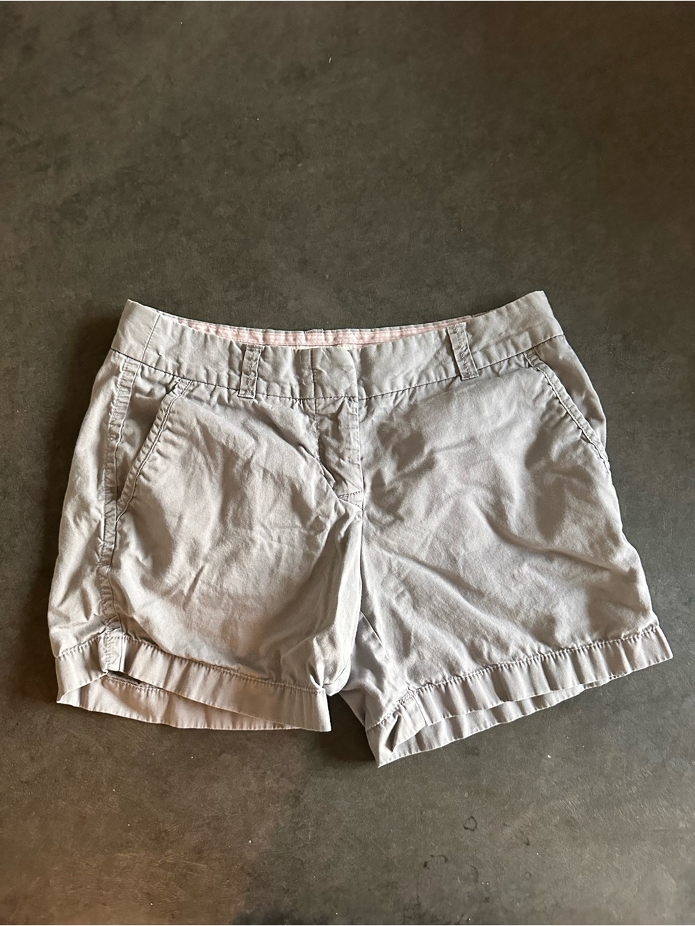 J. Crew Chino Broken In Gray Shorts size 0
